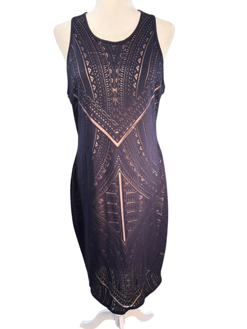 Mossimo Blue Bodycon Maxi Dress Size Large